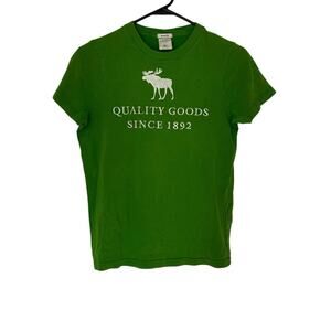 Abercrombie Kids Muscle Fit Short Sleeve T-Shirt Size XL Logo Embroidered Preppy